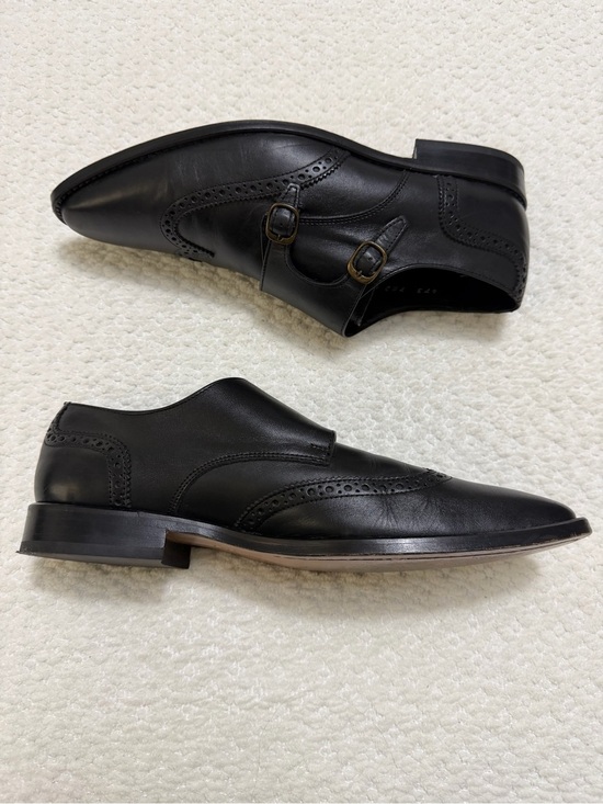The Men’s Shoe Club Double Monk Strap Oxfords Black Leather Men’s Size 11.5 main image 6